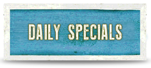 daily specials beach sign